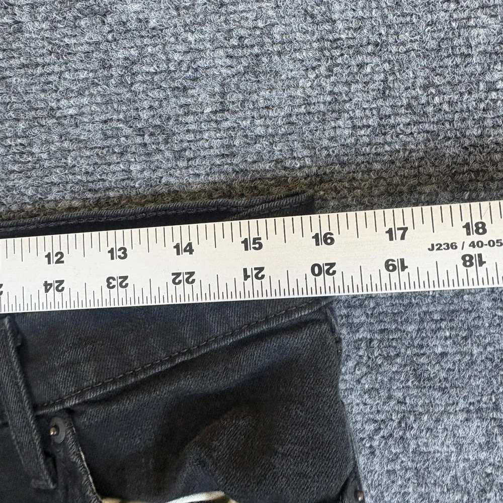 Levi's 511 Jeans Mens 32x29.5 Black Denim Cotton‎ Stretch Slim Fit Straight Leg